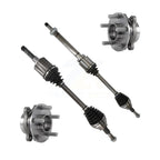 Kugel Front CV Axle Drive Shaft And Complete Wheel Hub Bearing Assembly Kit For 2015-2018 Ford Edge FWD with 2.0L Turbocharged Automatic transmission - Left Right Side (Driver Passenger) KN7-100867