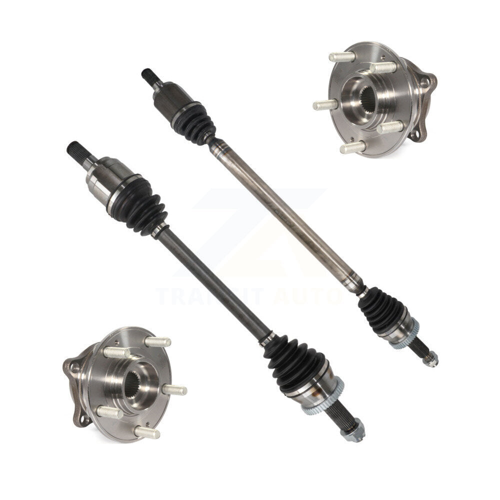 Kugel Front CV Axle Drive Shaft And Complete Wheel Hub Bearing Assembly Kit For Hyundai Tucson - Left Right Side (Driver Passenger) KN7-100872