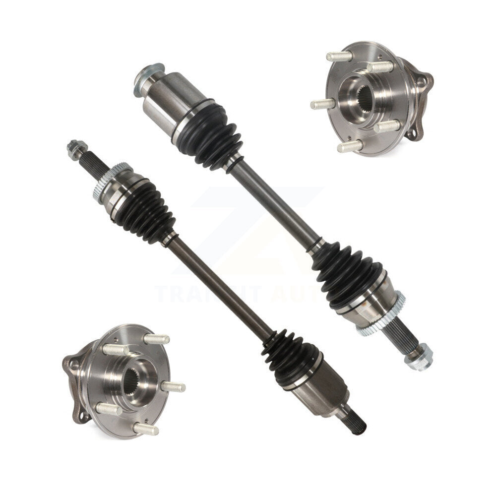 Kugel Front CV Axle Drive Shaft And Complete Wheel Hub Bearing Assembly Kit For Hyundai Tucson - Left Right Side (Driver Passenger) KN7-100874