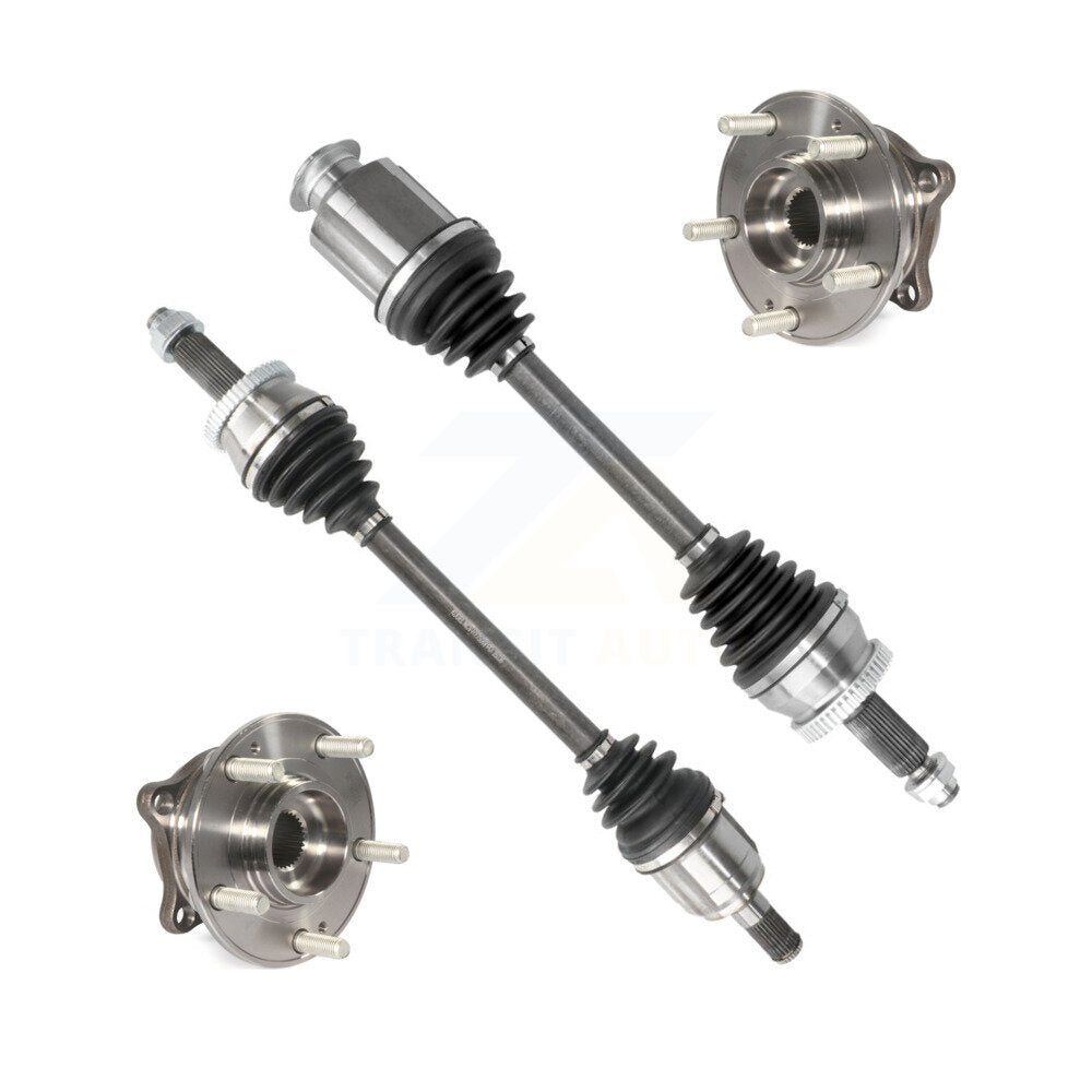Kugel Front CV Axle Drive Shaft And Complete Wheel Hub Bearing Assembly Kit For Kia Sportage Hyundai Tucson - Left Right Side (Driver Passenger) KN7-100876