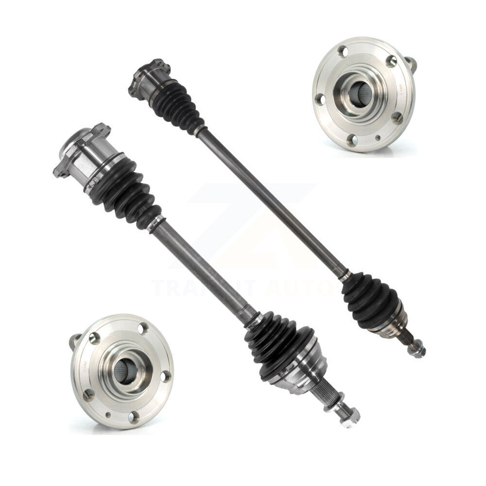 Kugel Front CV Axle Shaft And Bearing Kit For 2005 Volkswagen Jetta 1.8L with Turbocharged GAS engine Automatic transmission Tubular Vin J or M (8th digit) Left Right Driver Passenger KN7-100877