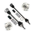 Kugel Front CV Axle Drive Shaft And Complete Wheel Hub Bearing Assembly Kit For Volkswagen Jetta - Left Right Side (Driver Passenger) KN7-100879