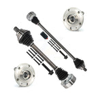 Kugel Front CV Axle Drive Shaft And Complete Wheel Hub Bearing Assembly Kit For Volkswagen Jetta Golf Rabbit - Left Right Side (Driver Passenger) KN7-100881