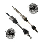 Kugel Front CV Axle Drive Shaft And Complete Wheel Hub Bearing Assembly Kit For Ford Fusion Lincoln MKZ - Left Right Side (Driver Passenger) KN7-100883