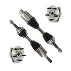 Kugel Front CV Axle Drive Shaft And Complete Wheel Hub Bearing Assembly Kit For 2002-2005 Jeep Liberty 4WD with 3.7L Non-ABS - Left Right Side (Driver Passenger) KN7-100894