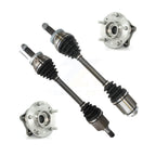 Kugel Front CV Axle Drive Shaft And Complete Wheel Hub Bearing Assembly Kit For Hyundai Santa Fe - Left Right Side (Driver Passenger) KN7-100896