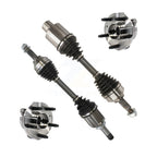 Kugel Front CV Axle Drive Shaft And Complete Wheel Hub Bearing Assembly Kit For Ford Taurus Police Interceptor Sedan - Left Right Side (Driver Passenger) KN7-100897