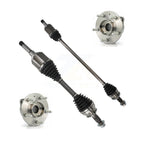 Kugel Front CV Axle Drive Shaft And Complete Wheel Hub Bearing Assembly Kit For Chevrolet Malibu Buick LaCrosse - Left Right Side (Driver Passenger) KN7-100902