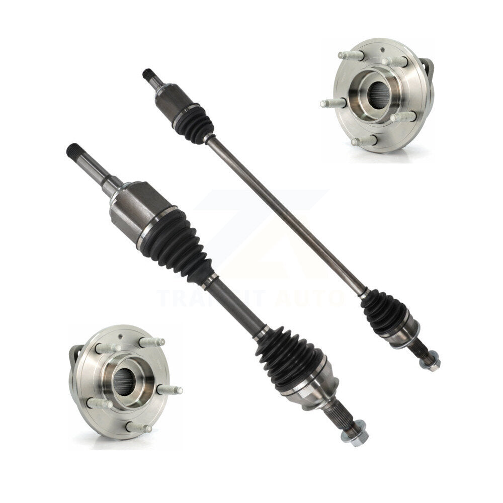 Kugel Front CV Axle Drive Shaft And Complete Wheel Hub Bearing Assembly Kit For Chevrolet Malibu Buick LaCrosse - Left Right Side (Driver Passenger) KN7-100902