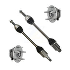 Kugel Front CV Axle Drive Shaft And Complete Wheel Hub Bearing Assembly Kit For Tesla X AWD with BATTERY EV (EV BEV) engine - Left Right Side (Driver Passenger) KN7-100903