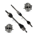 Kugel Front CV Axle Drive Shaft And Wheel Hub Bearing Assembly Kit For 2011-2017 Nissan Juke FWD with 1.6L Automatic CVT transmission Secondary Design - Left Right Side (Driver Passenger) KN7-100907