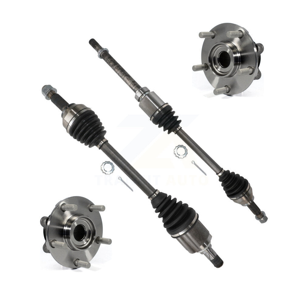 Kugel Front CV Axle Drive Shaft And Wheel Hub Bearing Assembly Kit For 2011-2017 Nissan Juke FWD with 1.6L Automatic CVT transmission Secondary Design - Left Right Side (Driver Passenger) KN7-100907