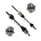 Kugel Front CV Axle Drive Shaft And Complete Wheel Hub Bearing Assembly Kit For Nissan Juke - Left Right Side (Driver Passenger) KN7-100908