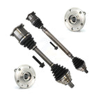 Kugel Front CV Axle Drive Shaft And Complete Wheel Hub Bearing Assembly Kit For Volkswagen Jetta - Left Right Side (Driver Passenger) KN7-100909