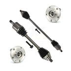 Kugel Front CV Axle Drive Shaft And Complete Wheel Hub Bearing Assembly Kit For Volkswagen Passat Beetle - Left Right Side (Driver Passenger) KN7-100911
