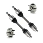 Kugel Front CV Axle Drive Shaft And Complete Wheel Hub Bearing Assembly Kit For 2002-2005 Dodge Ram 1500 4WD with 2-Wheel ABS With 5 Lug Wheels - Left Right Side (Driver Passenger) KN7-100916