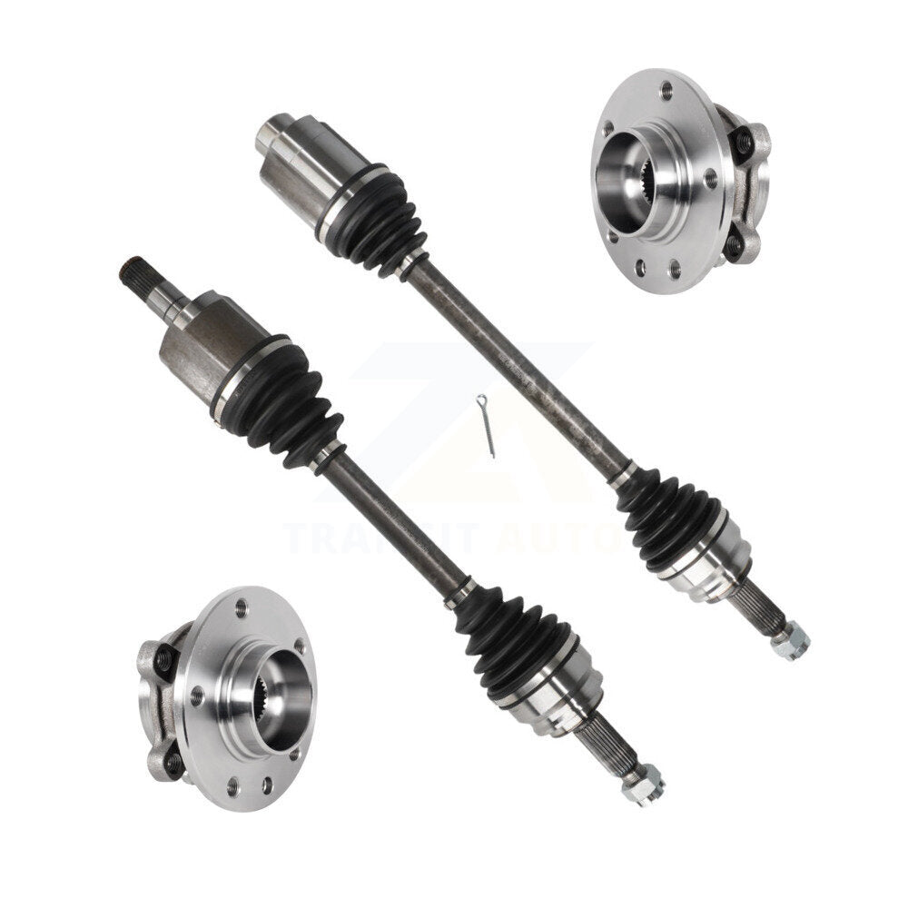 Kugel Front CV Axle Shaft Bearing Kit For 17 Jeep Compass MP body code with Sport Utility 4WD Naturally Aspirated GAS engine Automatic transmission classic style (vertical rear door handle) KN7-100917