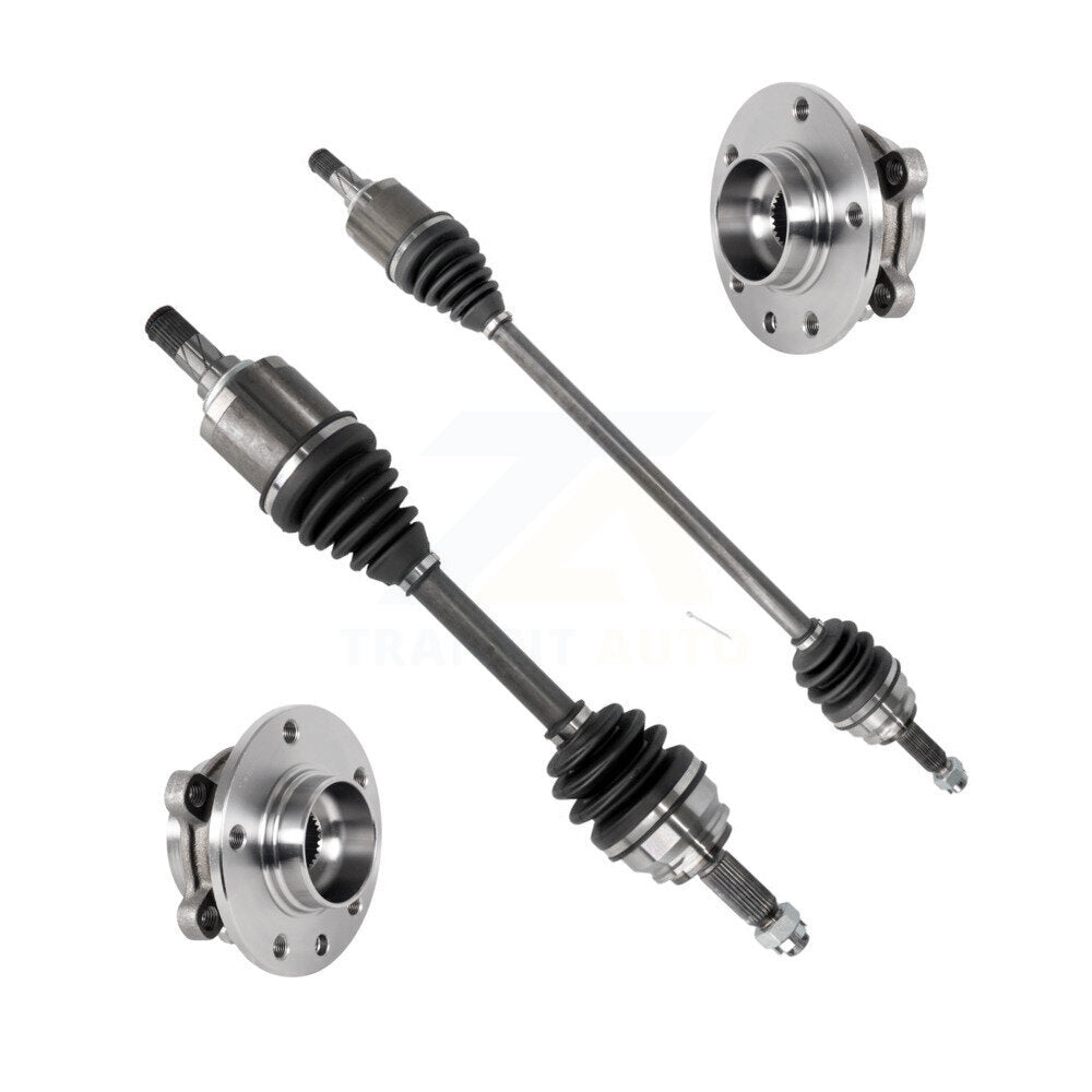 Kugel Front CV Axle Drive Shaft And Hub Bearing Assembly Kit For 2017 Jeep Compass MP body code with FWD 2.0L Automatic CVT transmission Primary Design - Left Right Side (Driver Passenger) KN7-100918