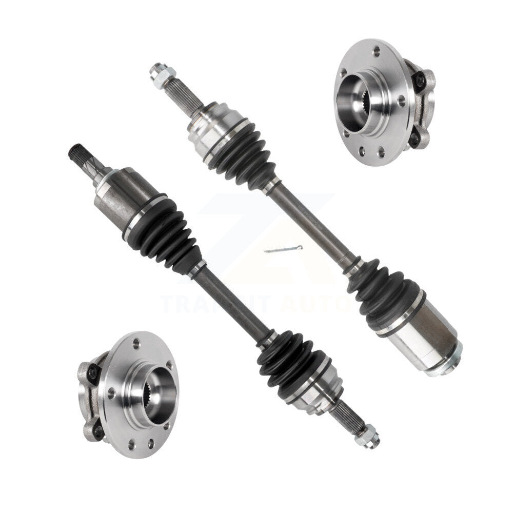 Kugel Front CV Axle Drive Shaft And Bearing Kit For 2017 Jeep Compass MP body code with FWD 2.4L Automatic CVT transmission Classic Style Primary Design - Left Right Side (Driver Passenger) KN7-100919