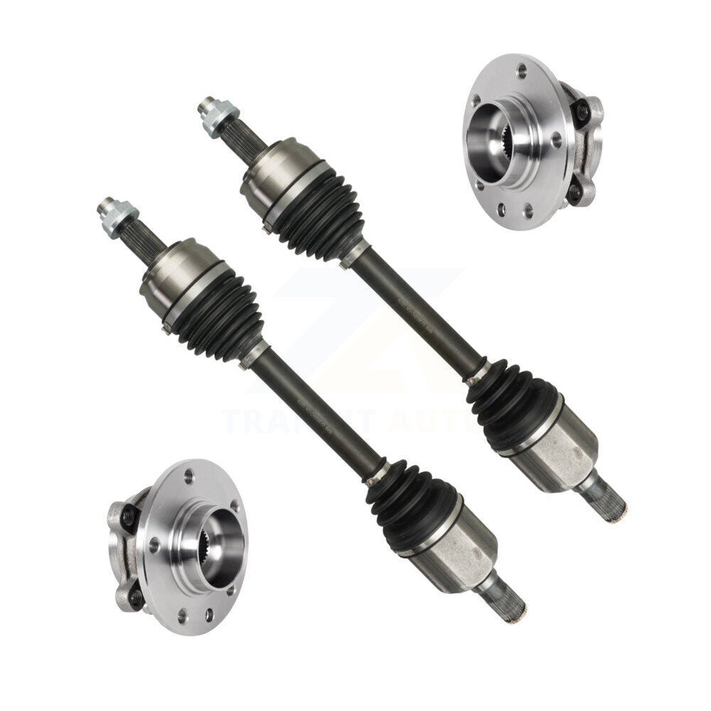 Kugel Front CV Axle Drive Shaft And Complete Wheel Hub Bearing Assembly Kit For Jeep Compass Renegade - Left Right Side (Driver Passenger) KN7-100921