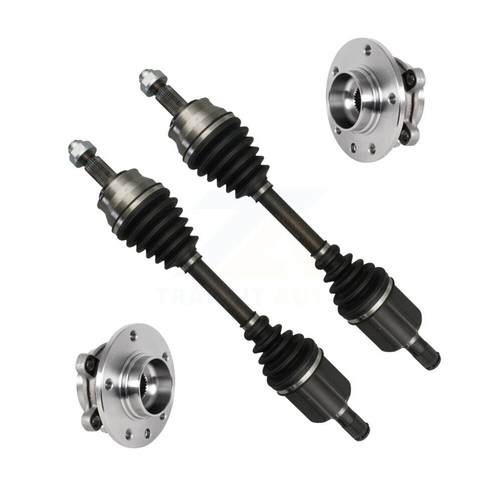 Kugel Front CV Axle Drive Shaft And Complete Wheel Hub Bearing Assembly Kit For Jeep Compass Renegade - Left Right Side (Driver Passenger) KN7-100922