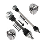 Kugel Front CV Axle Drive Shaft And Complete Wheel Hub Bearing Assembly Kit For 2015-2016 Audi A3 1.8L with GAS engine With 85mm Pilot Diameter - Left Right Side (Driver Passenger) KN7-100931