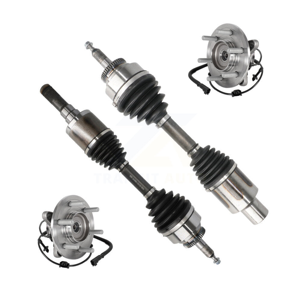 Kugel Front CV Axle Drive Shaft And Complete Wheel Hub Bearing Assembly Kit For 2018-2021 Ford Expedition Lincoln Navigator 4WD - Left Right Side (Driver Passenger) KN7-100938
