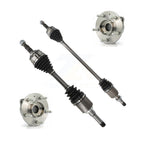 Kugel Front CV Axle Drive Shaft And Hub Bearing Kit For 2014-2015 Chevrolet Cruze 1.4L with Turbocharged Automatic transmission With 16" Factory Wheels - Left Right Side (Driver Passenger) KN7-100944