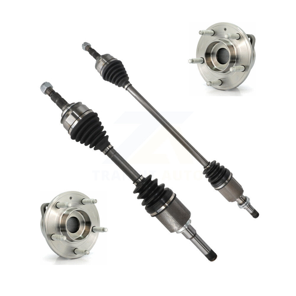 Kugel Front CV Axle Drive Shaft And Hub Bearing Kit For 2014-2015 Chevrolet Cruze 1.4L with Turbocharged Automatic transmission With 16" Factory Wheels - Left Right Side (Driver Passenger) KN7-100944