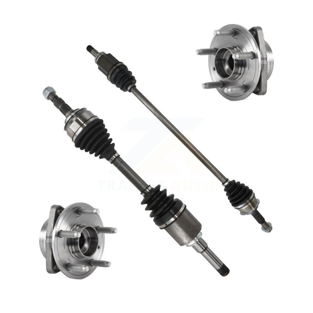 Kugel Front CV Axle Drive Shaft And Wheel Hub Bearing Assembly Kit For 2016 Chevrolet Cruze 1.4L with Automatic transmission VIN P (4th Digit Limited) - Left Right Side (Driver Passenger) KN7-100945