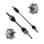 Kugel Front CV Axle Drive Shaft And Complete Wheel Hub Bearing Assembly Kit For Chevrolet Cruze 1.4L with Turbocharged Automatic transmission - Left Right Side (Driver Passenger) KN7-100946