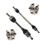 Kugel Front CV Axle Drive Shaft And Complete Wheel Hub Bearing Assembly Kit For 2012-2018 Toyota Prius V VIN EU (7th & 8th Digit) - Left Right Side (Driver Passenger) KN7-100953