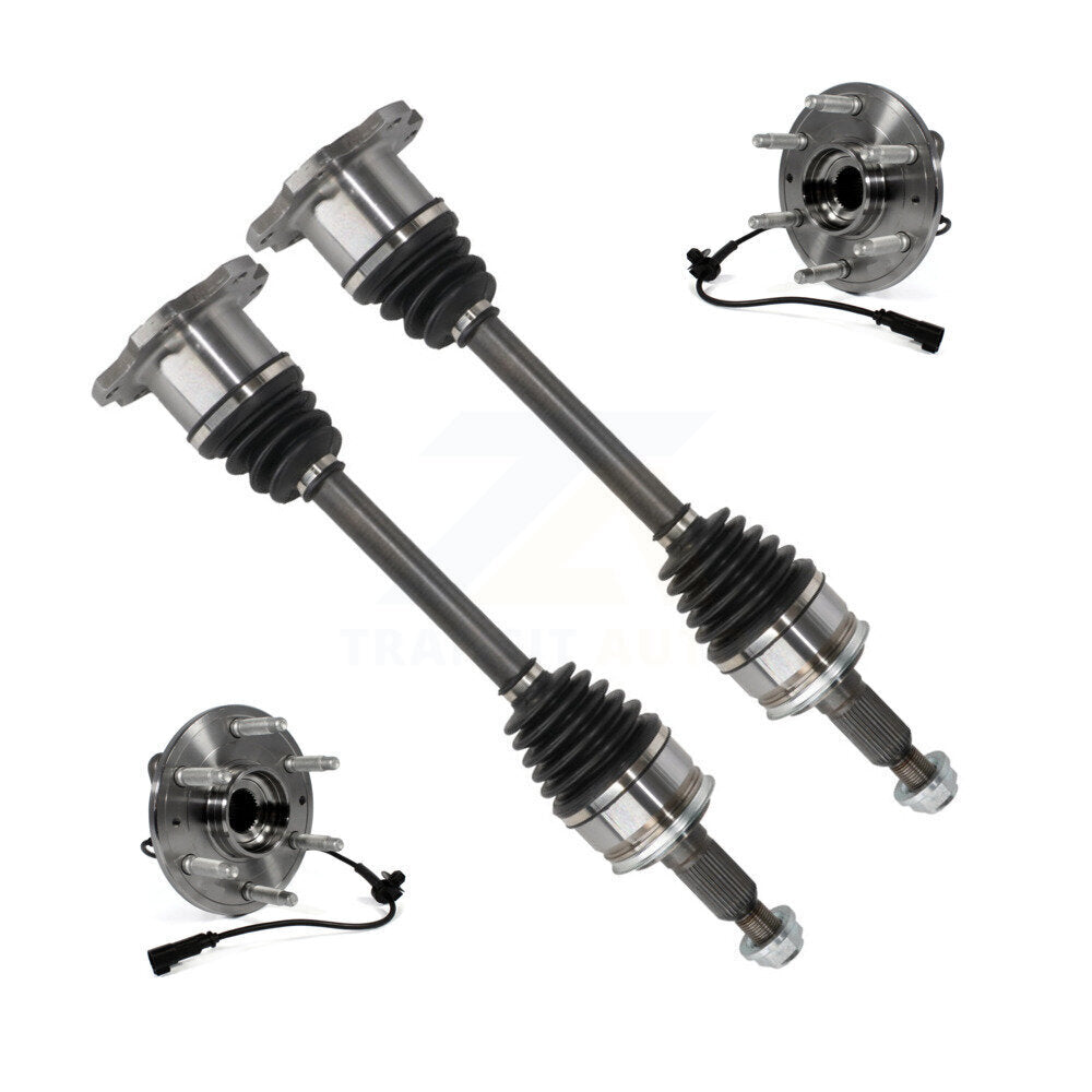 Kugel Front CV Axle Drive Shaft And Wheel Hub Bearing Assembly Kit For GMC Chevrolet Sierra 1500 Silverado Tahoe Yukon Cadillac XL Suburban Escalade ESV - Left Right Side (Driver Passenger) KN7-100955