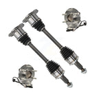Kugel Front CV Axle Drive Shaft And Complete Wheel Hub Bearing Assembly Kit For 2014-2018 GMC Sierra 1500 Denali with RWD - Left Right Side (Driver Passenger) KN7-100956