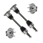 Kugel Front CV Axle Drive Shaft And Hub Bearing Kit For 2019 Chevrolet Silverado 1500 GMC Sierra Classic Style (mirrors mount in window corner) 4WD - Left Right Side (Driver Passenger) KN7-100957