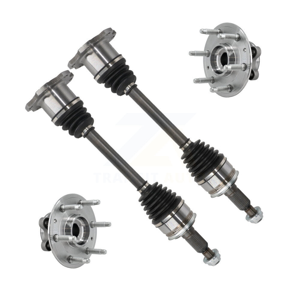 Kugel Front CV Axle Drive Shaft And Hub Bearing Kit For 2019 Chevrolet Silverado 1500 GMC Sierra Classic Style (mirrors mount in window corner) 4WD - Left Right Side (Driver Passenger) KN7-100957