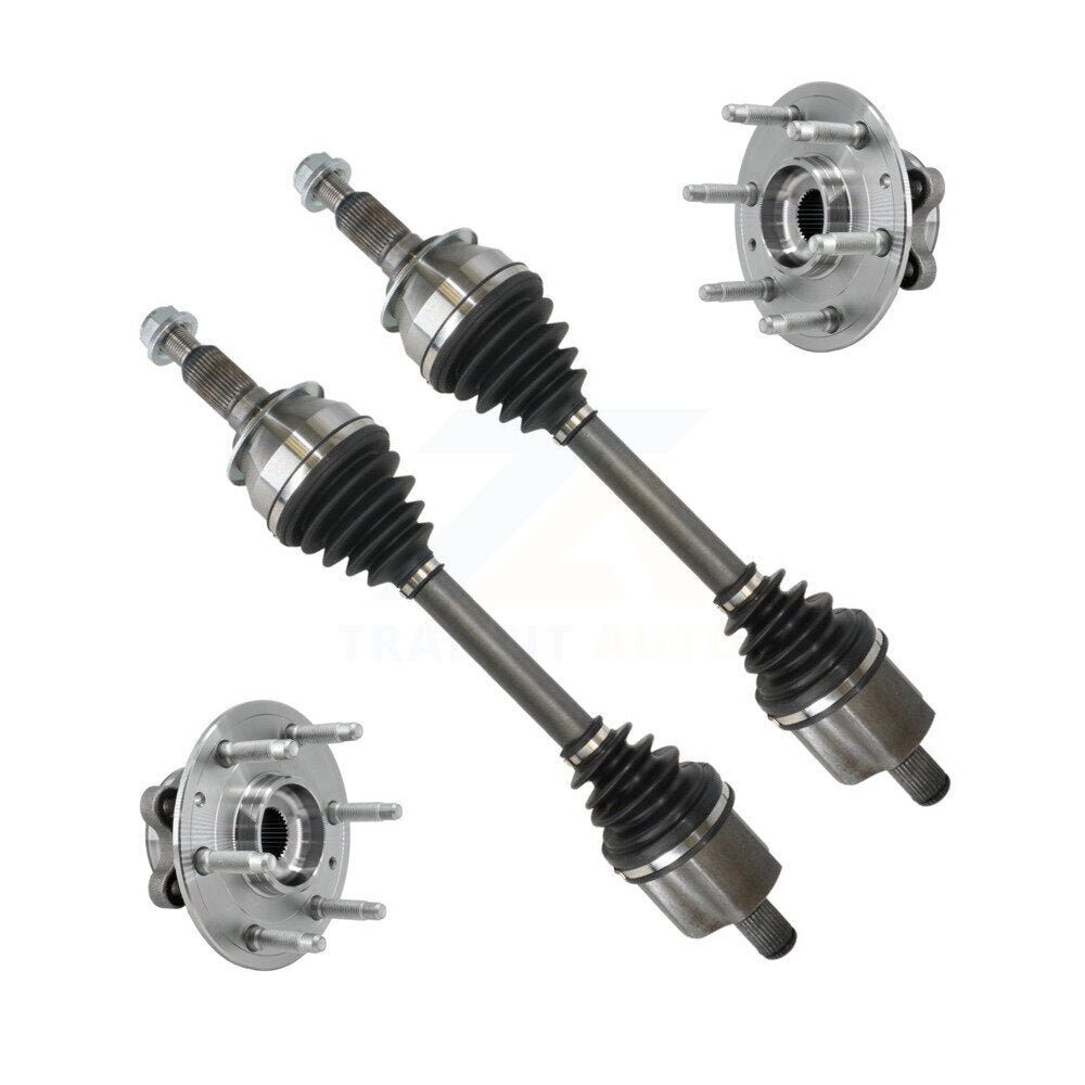Kugel Front CV Axle Drive Shaft And Wheel Hub Bearing Assembly Kit For Chevrolet GMC Silverado 1500 Sierra Cadillac Escalade Suburban Tahoe Yukon XL ESV - Left Right Side (Driver Passenger) KN7-100958