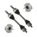 Kugel Front CV Axle Drive Shaft And Complete Wheel Hub Bearing Assembly Kit For GMC Sierra 1500 Denali with Crew Cab Pickup RWD - Left Right Side (Driver Passenger) KN7-100959