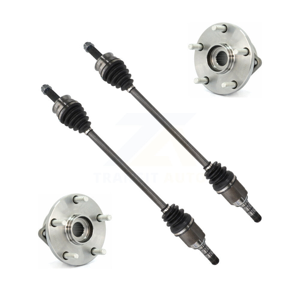 Kugel Front CV Axle Drive Shaft And Complete Wheel Hub Bearing Assembly Kit For 2008-2014 Subaru Tribeca - Left Right Side (Driver Passenger) KN7-100960