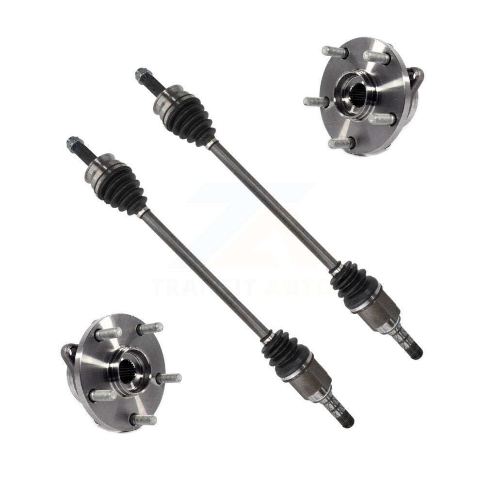 Kugel Front CV Axle Drive Shaft And Complete Wheel Hub Bearing Assembly Kit For 2006-2007 Subaru B9 Tribeca - Left Right Side (Driver Passenger) KN7-100961