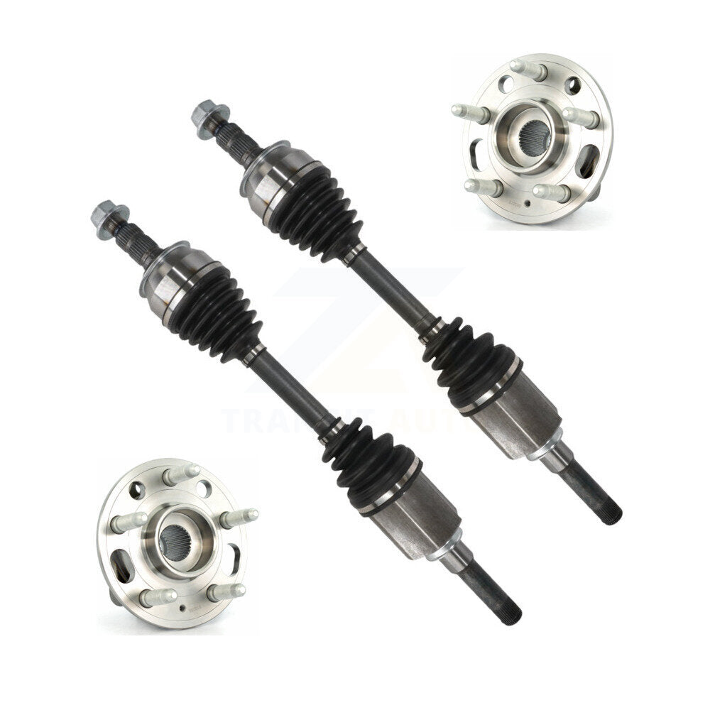 Kugel Front CV Axle Drive Shaft And Complete Wheel Hub Bearing Assembly Kit For Saab 9-5 - Left Right Side (Driver Passenger) KN7-100963