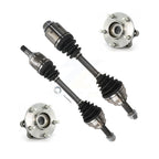 Kugel Front CV Axle Drive Shaft And Complete Wheel Hub Bearing Assembly Kit For 2003-2007 Nissan Murano AWD Primary Design Use w OE Intermediate - Left Right Side (Driver Passenger) KN7-100966