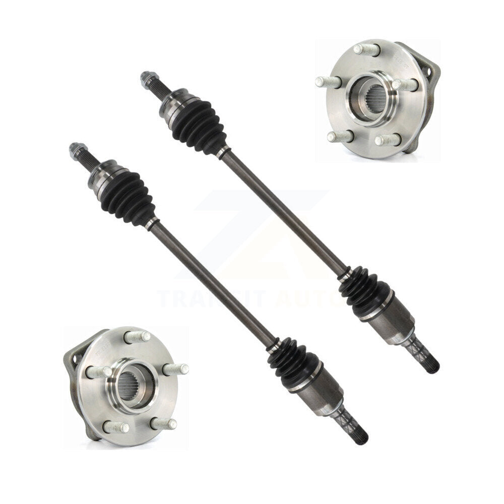 Kugel Front CV Axle Shaft And Bearing Kit For 2012-2013 Subaru Impreza Limited Base Premium with Sedan Hatchback AWD 2.0L Naturally Aspirated Automatic CVT transmission - Left Right Side KN7-100967