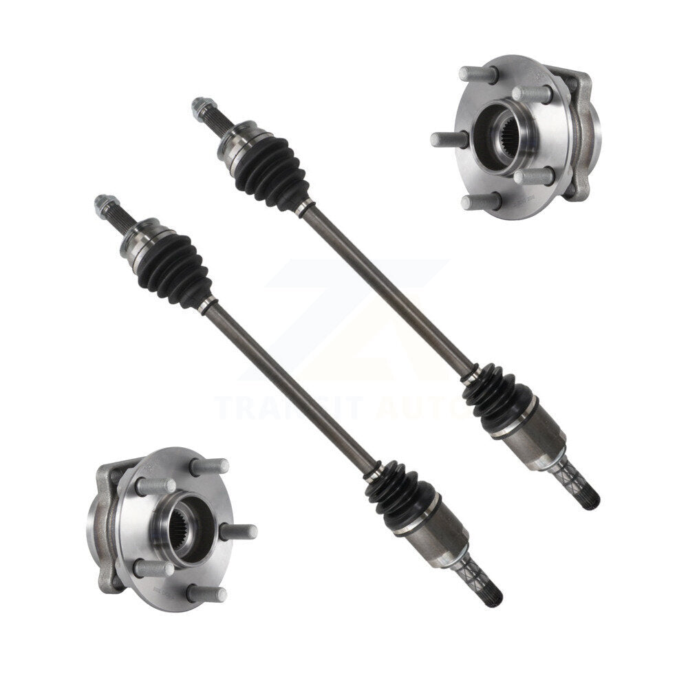 Kugel Front CV Axle Drive Shaft And Hub Bearing Kit For Subaru Impreza Sedan Hatchback with AWD 2.0L Naturally Aspirated Automatic CVT transmission - Left Right Side (Driver Passenger) KN7-100969