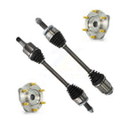 Kugel Front CV Axle Drive Shaft And Complete Wheel Hub Bearing Assembly Kit For Kia Sedona Hyundai Entourage FWD with 3.8L - Left Right Side (Driver Passenger) KN7-100972