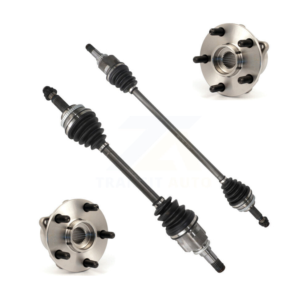 Kugel Front CV Axle Drive Shaft And Complete Wheel Hub Bearing Assembly Kit For 2004-2009 Toyota Prius - Left Right Side (Driver Passenger) KN7-100974
