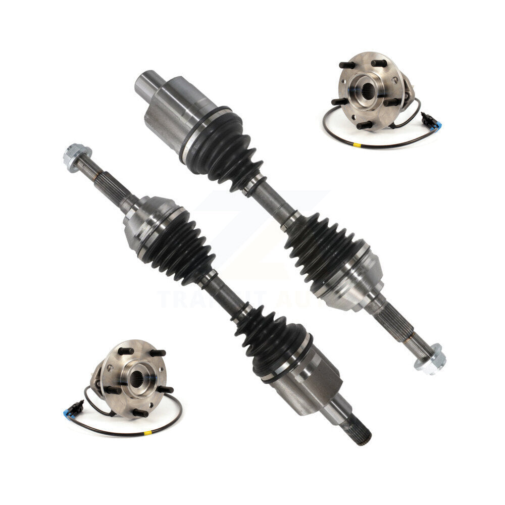 Kugel Front CV Axle Drive Shaft And Complete Hub Bearing Assembly Kit For Chevrolet GMC Blazer S10 Jimmy Sonoma Isuzu Hombre Oldsmobile Bravada w/o ZR-2 - Left Right Side (Driver Passenger) KN7-100975