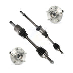 Kugel Front CV Axle Drive Shaft And Complete Wheel Hub Bearing Assembly Kit For 2008-2009 Ford Taurus X Mercury Sable - Left Right Side (Driver Passenger) KN7-100976