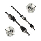 Kugel Front CV Axle Drive Shaft And Complete Wheel Hub Bearing Assembly Kit For 2009 Ford Taurus X Mercury Sable AWD with 3.5L Naturally Aspirated - Left Right Side (Driver Passenger) KN7-100977