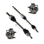 Kugel Front CV Axle Drive Shaft And Complete Wheel Hub Bearing Assembly Kit For Nissan Sentra - Left Right Side (Driver Passenger) KN7-100980